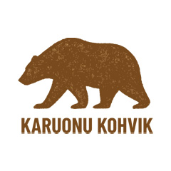 Karuonu kohviku  logo pruuni karuga